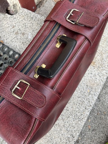 Alter reisekoffer leder koffer - reisekoffer,