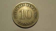 Münze 10 Pfennig Deutsches Reich A 1903 Dachbodenfund