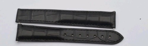 Omega leder armband 19mm - leder,