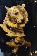 Tiegerkopf Deko Figur Tieger Natur Tier Jäger Raubkatze König