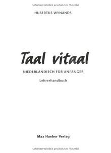 Taal vitaal lehrerhandbuch - vitaal,,