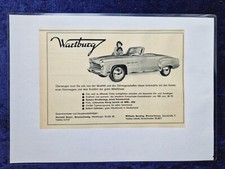 Wartburg Cabrio Cabriolet, originale Werbung aus Zeitschrift, laminiert