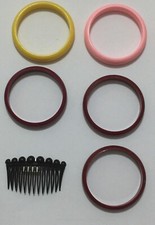 LOTE PULSERAS Y PEINETA  FLAMENCA ANDALUZA DISFRAZ , NUEVO. 97