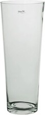 Konisch Boden-Vase Glas-Vase konische Blumen-Vase Dekovase aus Glas 40/60cm hoch
