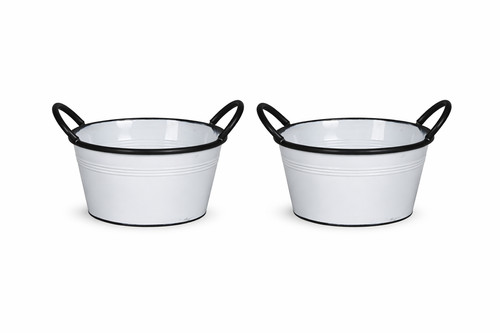 Pflanzschale oval metall - oval,