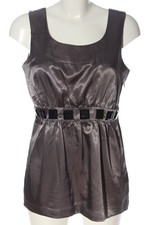 COMMA Schlupf-Bluse Damen Bluse Gr. DE 38 braun Elegant