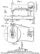 Alte, antike Nähmaschine: SINGER historische Dokumente 1851-1919
