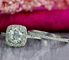 Halo Braut Ring Set 2,95 kt