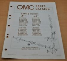 OMC Evinrude 9.9 15 Models E10 J10  Boots Motor Parts Book Ersatzteilliste 1986