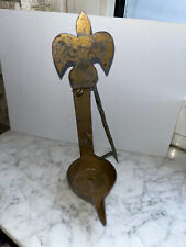 Original geschmiedete offene Froschlampe Schwalm Schwälmer Unschlittlampe