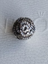 Original  Pandora Element, Clip, Rose, mit weißen Zirkoniasteinen, pavé, retired
