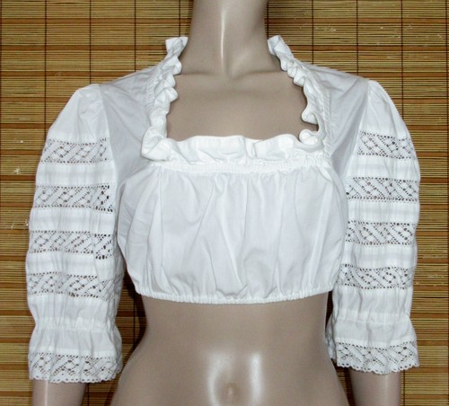Weisse dirndlbluse spitze - dirndlbluse,
