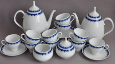 Hutschenreuther Poesie Juliana Kobalt Blau Kaffeeservice Mid Century 50er 60er