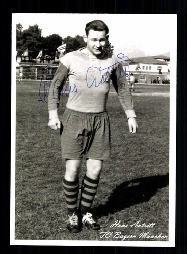Hans antritt autogrammkarte - hans,