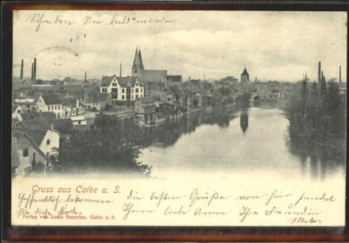 Calbe saale 1903 - saale, x