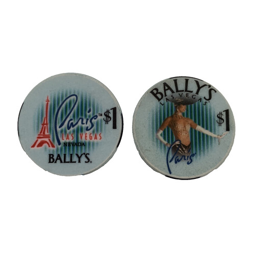 Bally paris 1 poker chip - bally's/paris,