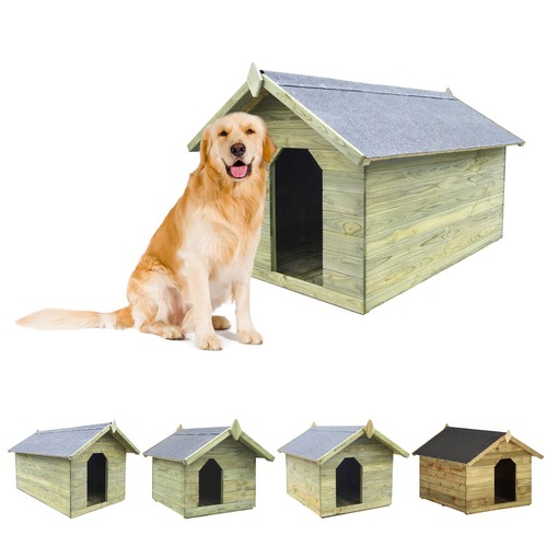 Xxxl holz hundehütte mit - l-xxxl,