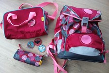 DerDieDas - Schulranzen Ergoflex + Sporttasche + Schlampermappe - rosa / pink 