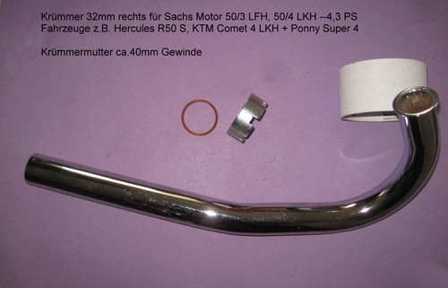 Krümmer 32mm rechts - , sachs