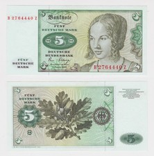 T143689 Banknote 5 DM Deutsche