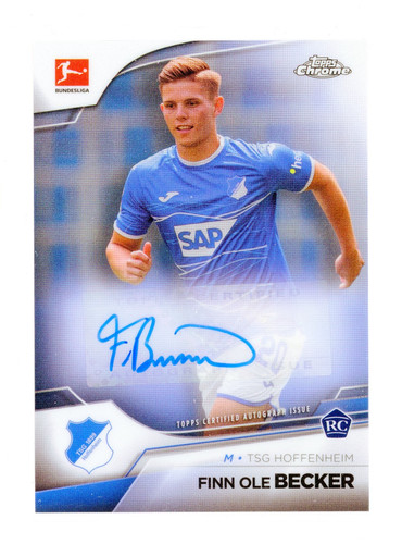 Finn ole becker auto topps - finn,