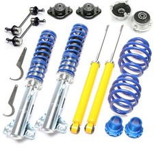 Gewindefahrwerk für BMW 3er E46 ab 98 + Koppelstangen + 4 Domlager