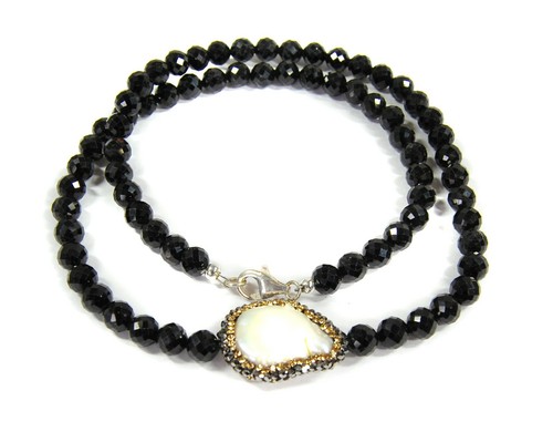 Damen halskette edelstein - halskette,