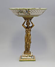 9937858-d Figürlicher Tafelaufsatz klassizistisch Keramik/Bronze 25x34cm