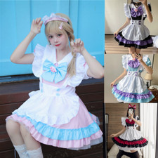 Comic-con Maid Kostüm Schürze Set Dienstmädchen Anime Cosplay Anzug Lolita Dress
