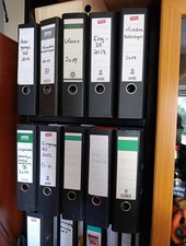 10x Aktenordner silber grau schwarz Ordner DIN A4 80mm 8cm Ringordner breit