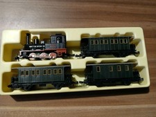 Spur N Set Dampflok von Minitrix 1901 mit Personenwagen in OVP 