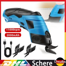 Kabellose Elektrische Schere Rollschneider Stoff Leder Nähen Teppich Karton USB