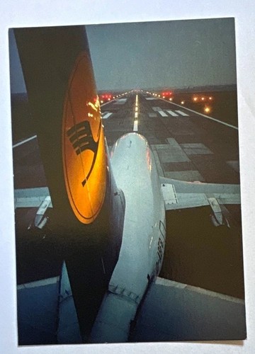 Lufthansa postkarte flugzeug - lufthansa,