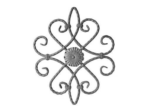 Rosette zierelement gartentor - rosette,