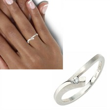 Ring 950 echt Platin Diamantring Brillant Journey matt Damen Gr. 52 54 56 58 60