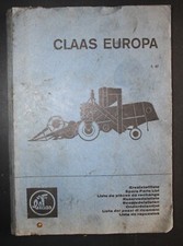 Alte Ersatzteilliste - Mähdrescher / Landwirtschaft : Claas Europa - 1. 67
