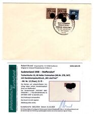 Sudetenland MAFFERSDORF 11+21 auf phil-Karte+gepr. Befund 270EUR (BA3659