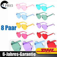 Herz Sonnenbrille Herzförmige Brille Damen Accessoires für Reisen am Strand DE