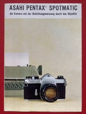ASAHI PENTAX Spotmatic SP, Die Kamera mit... Prospekt 1961, Klappblatt 16 S.