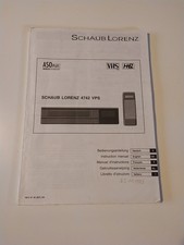 Bedienungsanleitung Schaub Lorenz 4742 Vps Videorecorder Vhs