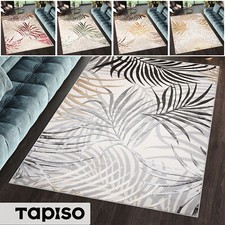 Kurzflor Teppich  Wohnzimmer Blätter Muster Mehrfarbig Modern ÖKOTEX