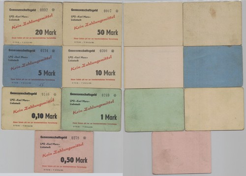 Banknoten satz bis 50 - bis,