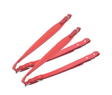 Akkordeon Rot Riemen Gurt Tragegurt Straps Leder einstellbar 120 Bässe  96 80 72