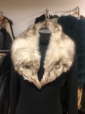 Blaufuchs Fuchs Kragen Pelz Stola Pelzkrage Fur Fox Collar Stole Volpe Pelliccia