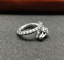 B32 Ring Dino Skelett Dinosaurier 925 Sterlingsilber größenverstellbar