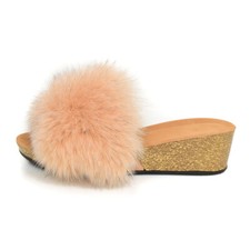 Damen Keilabsatz Pantoletten