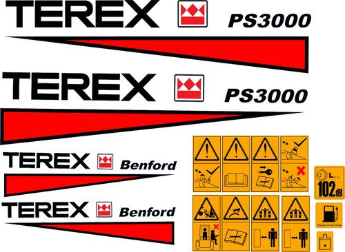 Terex ps3000 dumper - ps3000, zeichen