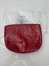 Yves saint Laurent YSL Kosmetik Tasche In Rot Lack  Neu Original 