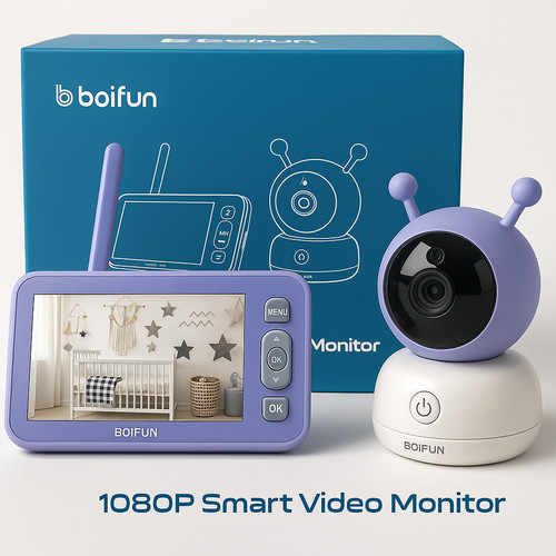 Boifun 1080p babyphone mit - babyphone,