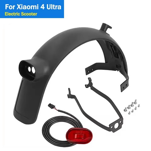 Rear fender mudguard with - rear,